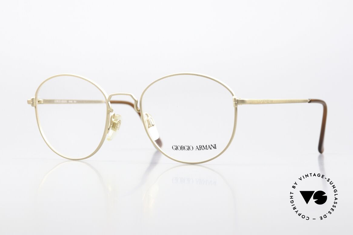 Giorgio Armani 174 Alte 80er Brille Panto Style, zeitlose Giorgio Armani Brillenfassung aus den 80ern, Passend für Herren und Damen