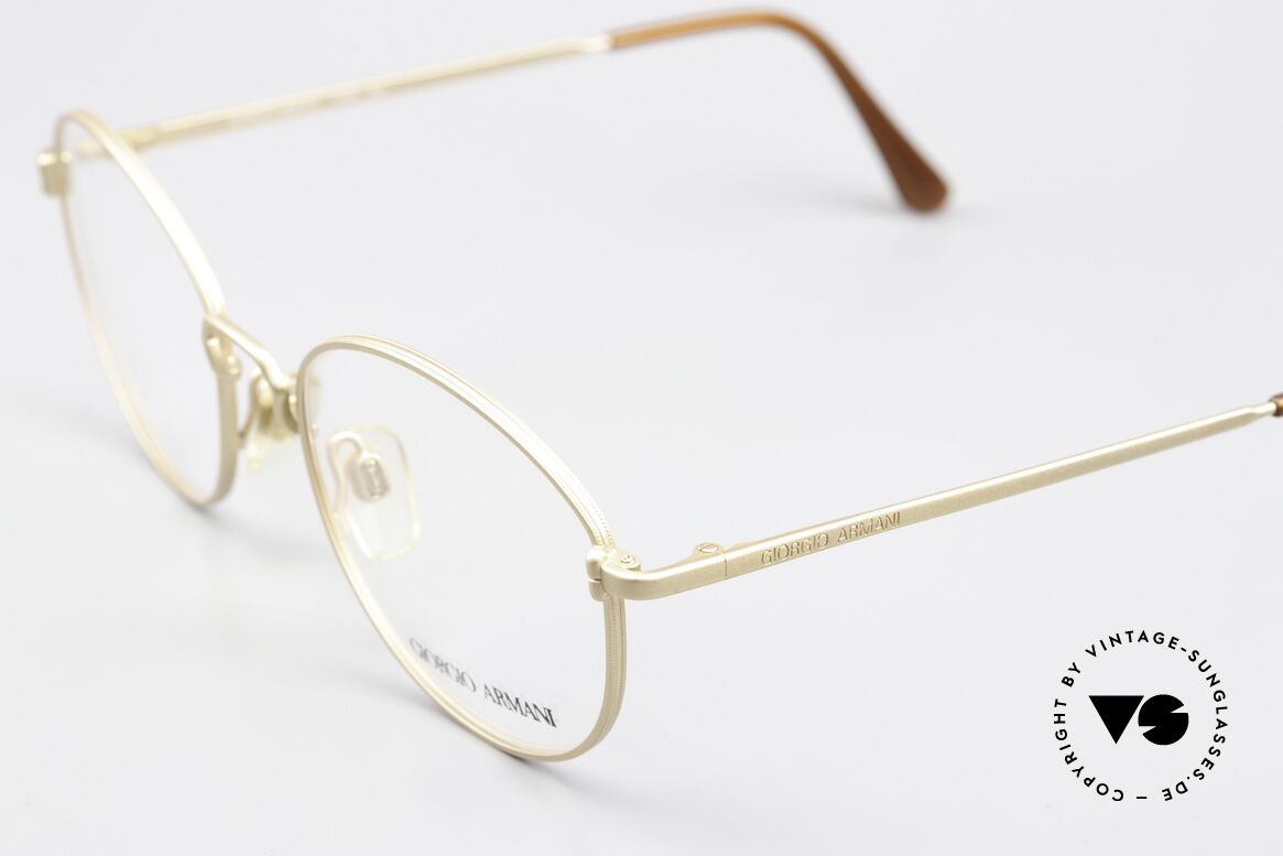 Giorgio Armani 174 Alte 80er Brille Panto Style, elegante Metallfassung in fühlbarer Spitzen-Qualität, Passend für Herren und Damen