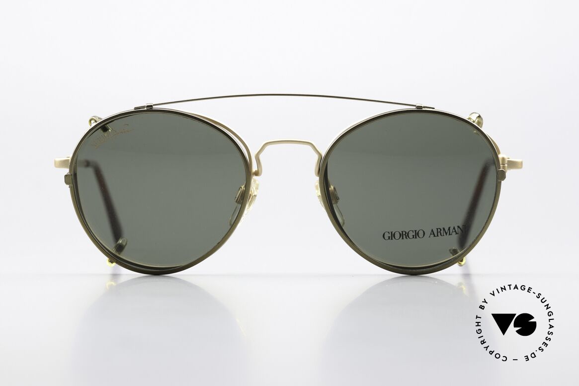 Giorgio Armani 174 Mit Serious Fun Sun-Clip, Modell 174 in Größe 48-20, 135, Farbcode 703 = gold, Passend für Herren und Damen