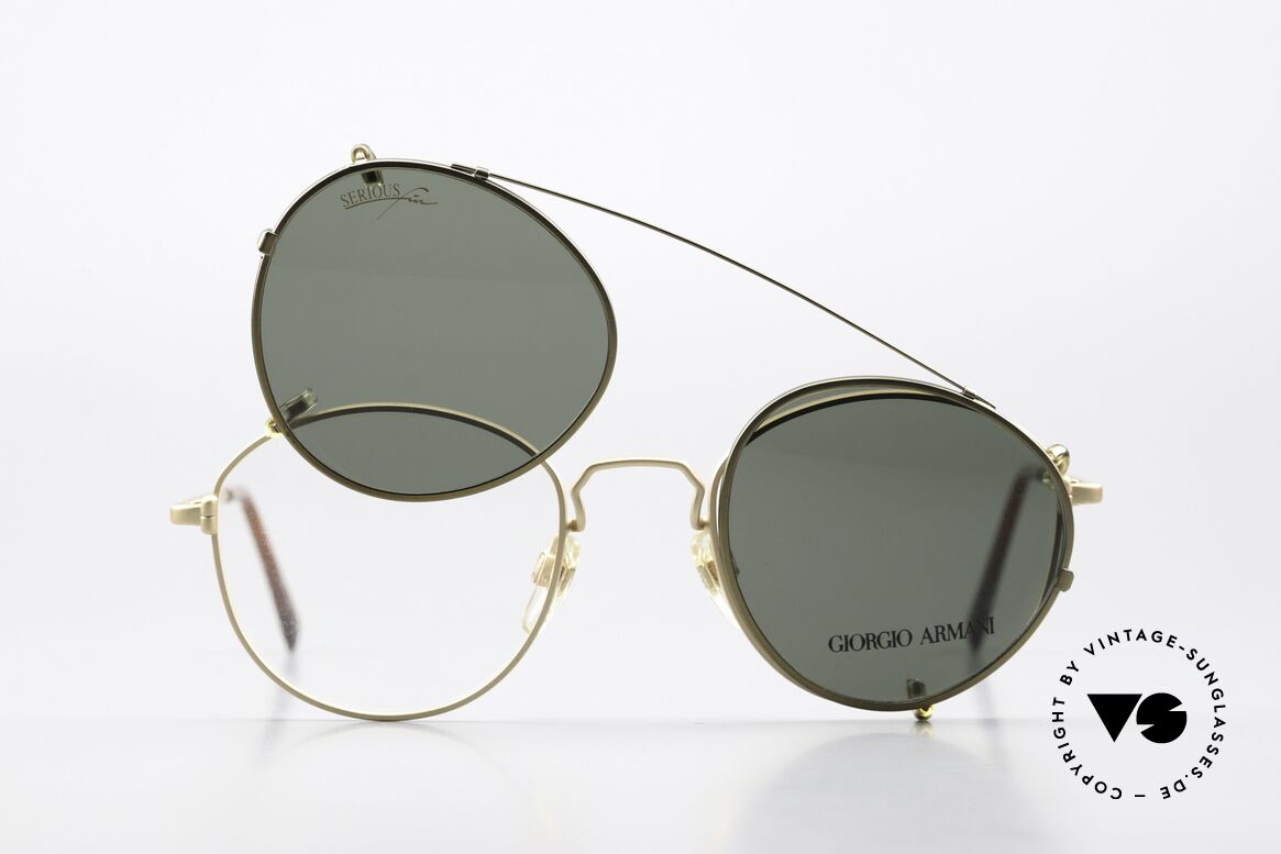 Giorgio Armani 174 Mit Serious Fun Sun-Clip, Größe: small, Passend für Herren und Damen