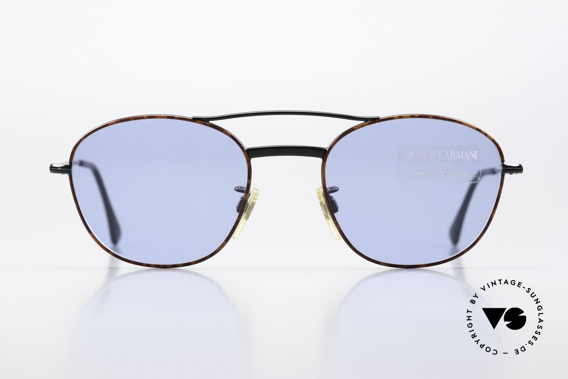 Giorgio Armani 605 Sonnenbrillen Klassiker 90er, eckige Panto-Form; ein absoluter Brillen-Klassiker!, Passend für Herren