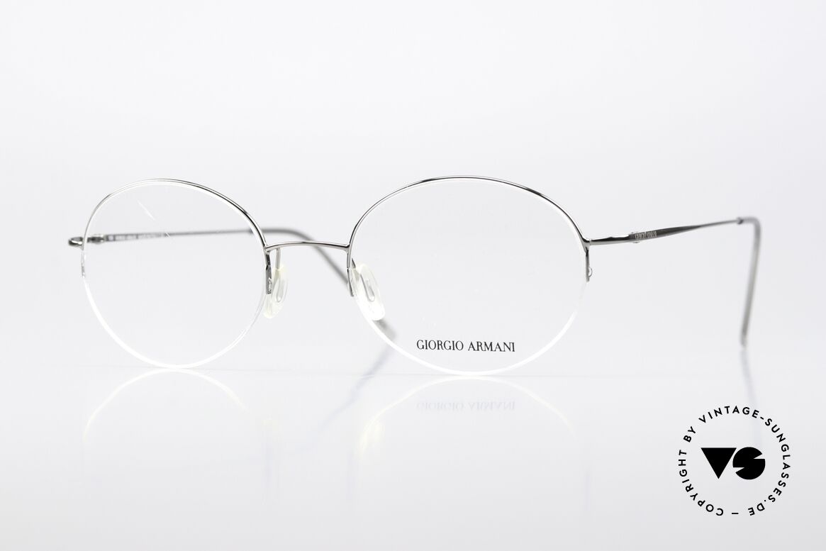 Giorgio Armani 27 Runde 90er Nylor Fassung, Giorgio Armani, Modell 27, col. 6LB, Gr. 48/18, 135, Passend für Herren und Damen