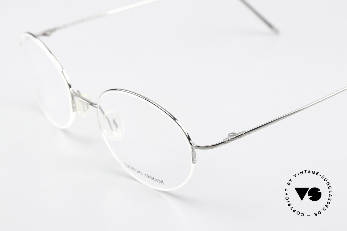 Giorgio Armani 27 Runde 90er Nylor Fassung, Rahmenbreite = 128mm (SMALL bis MEDIUM Größe), Passend für Herren und Damen