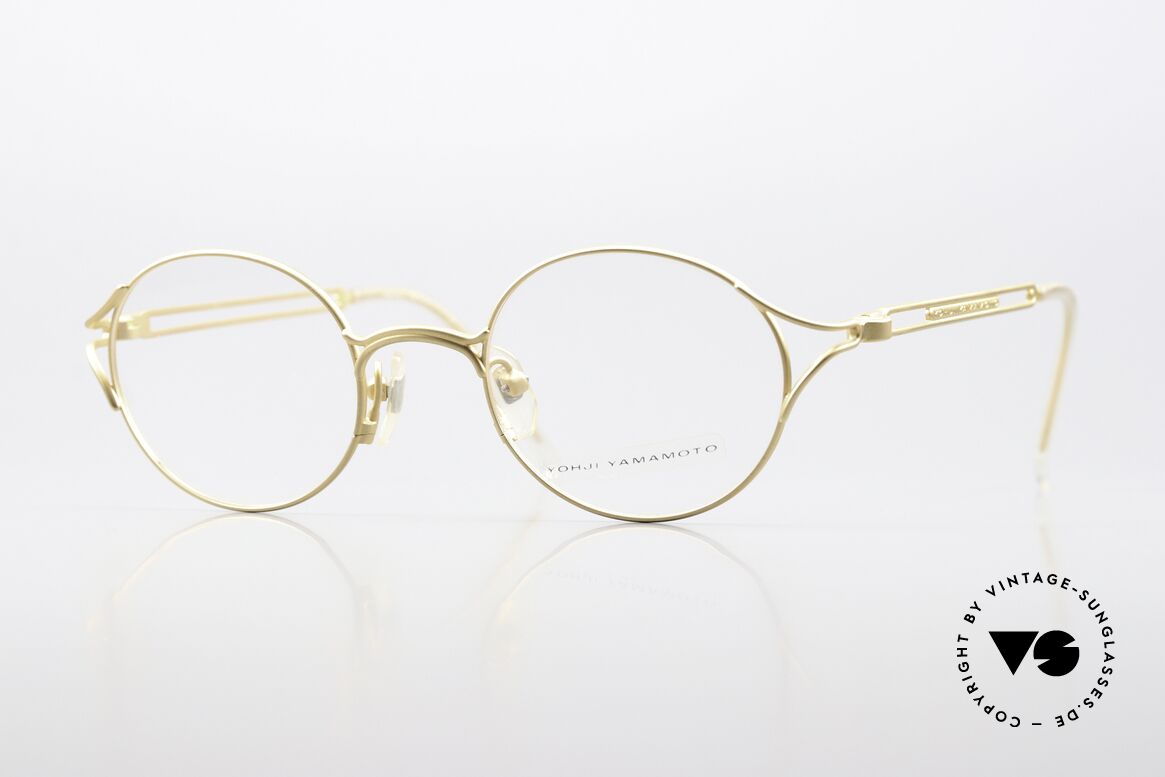 Yohji Yamamoto 51-4103 Panto Designer Brille 90er, außergewöhnliche vintage Y. Yamamoto vintage Brille, Passend für Herren und Damen