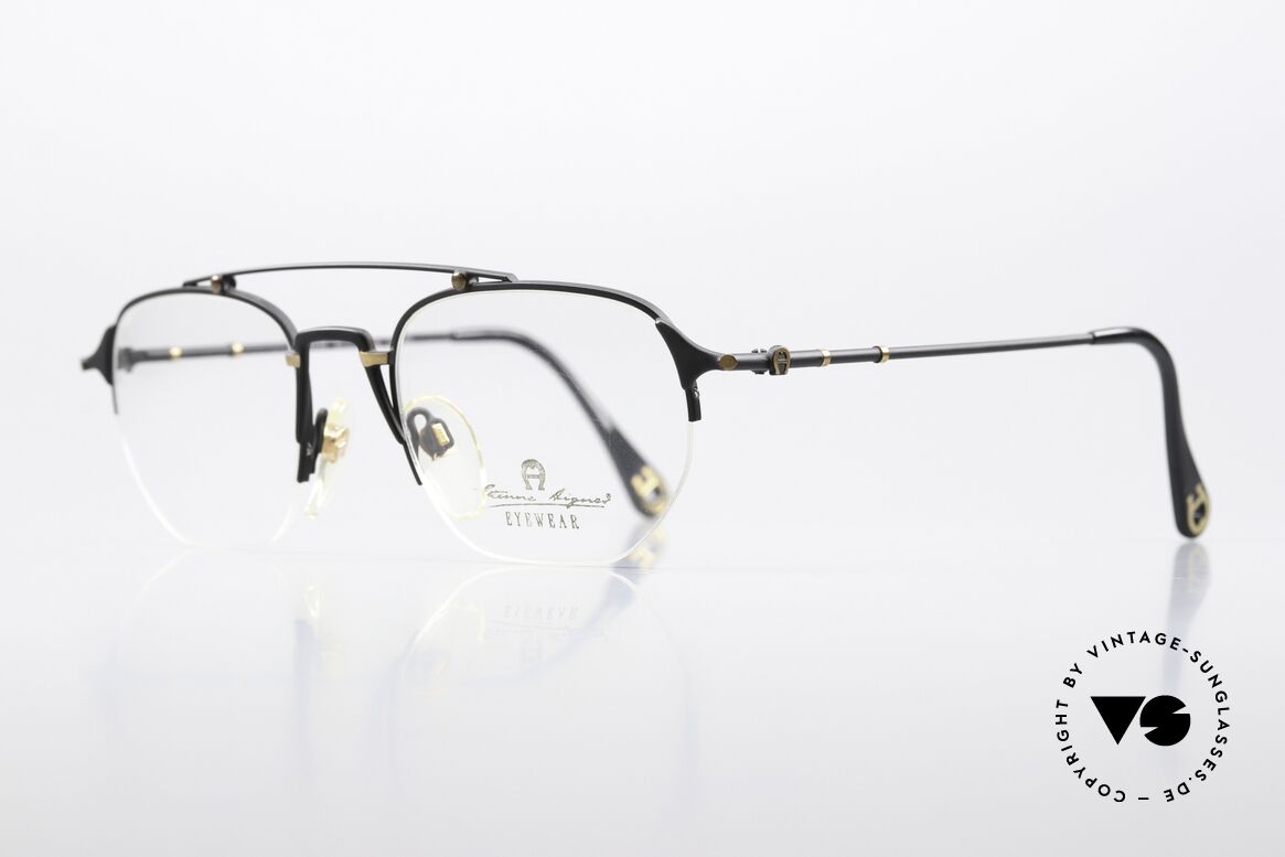 Aigner EA55 Nylorbrille Halbrand Men 90s, limitierte Luxus-Brille mit Serien-Nummer 706392, Passend für Herren
