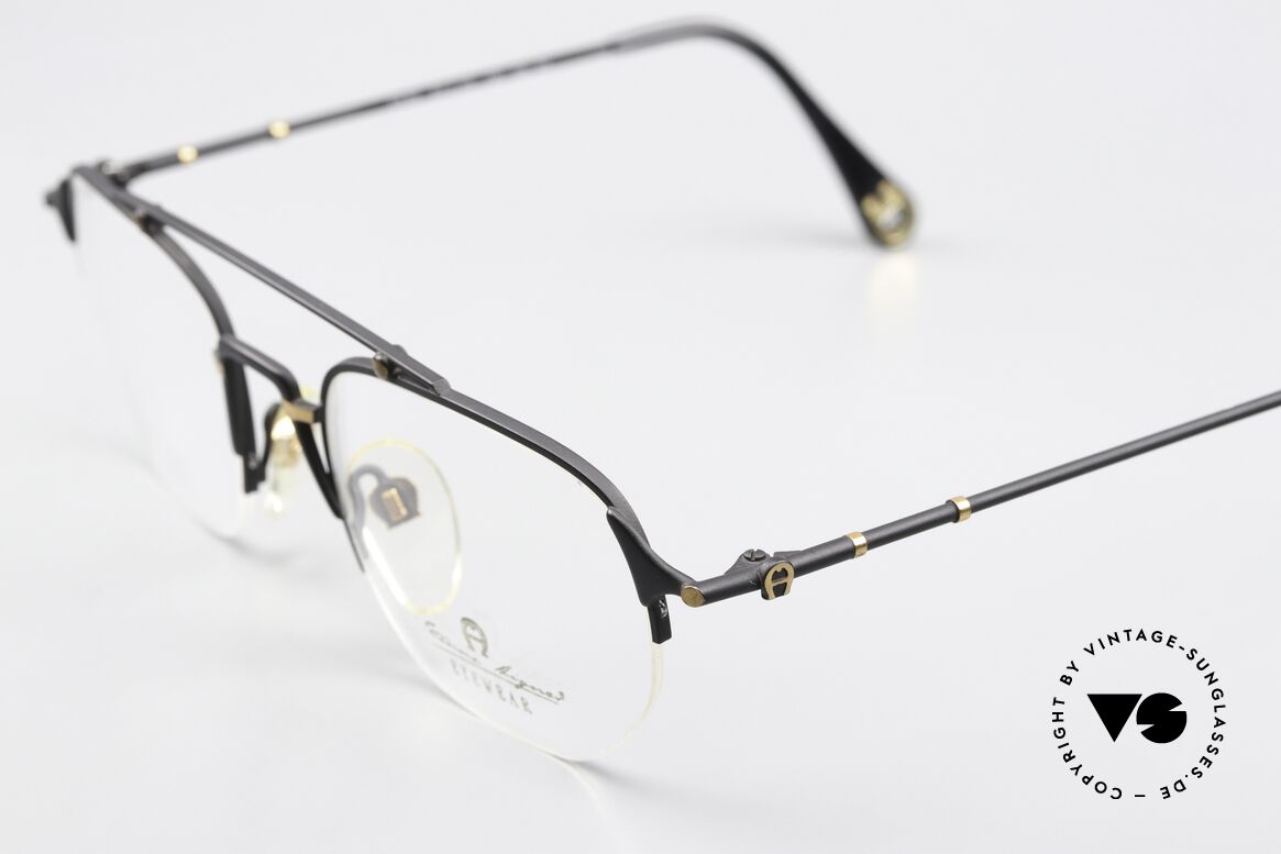 Aigner EA55 Nylorbrille Halbrand Men 90s, halb randlose / rahmenlose Fassung, da Nylor-Faden, Passend für Herren