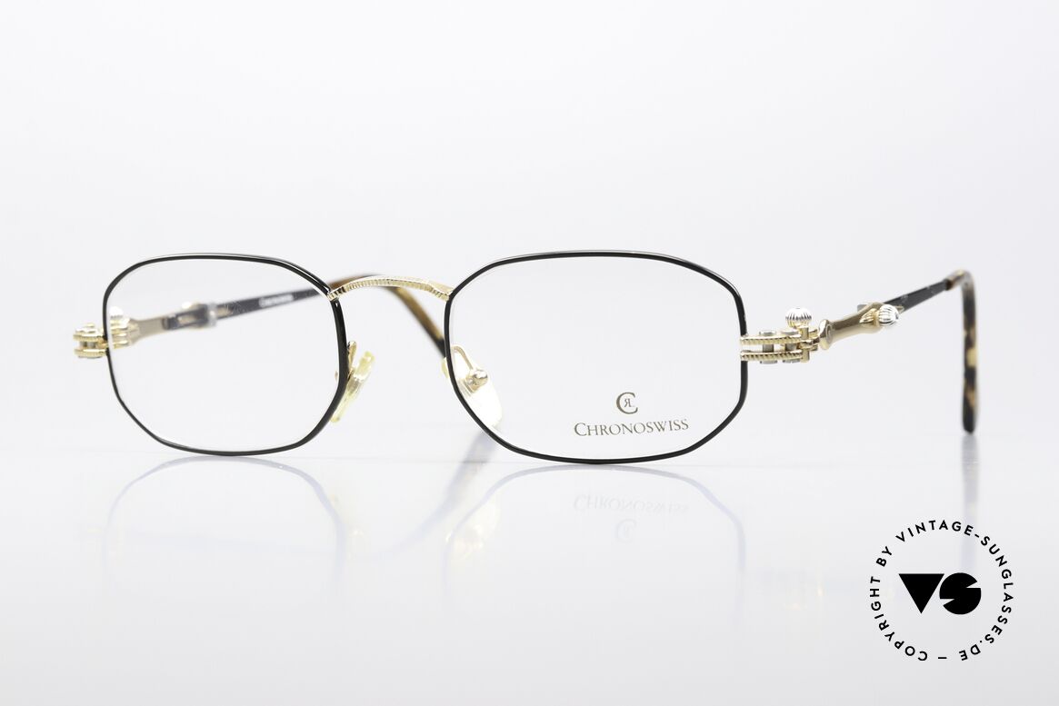 Chronoswiss CS1 80er Brille Zur Luxusuhr, alte 80er Jahre Brille von CHRONOSWISS, Modell CS1, Passend für Herren und Damen