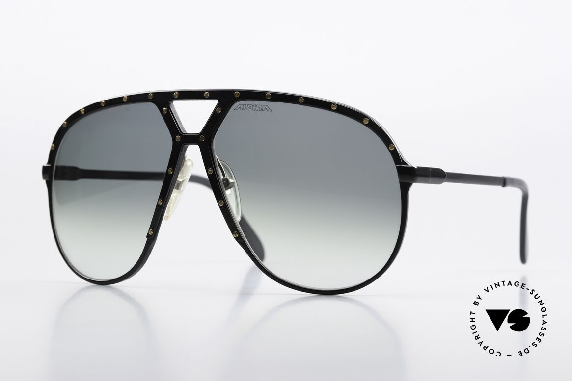 Alpina M1 1980er Sammlersonnenbrille, Alpina M1 Kultsonnenbrille von 1986 in Gr. 64/14, Passend für Herren und Damen