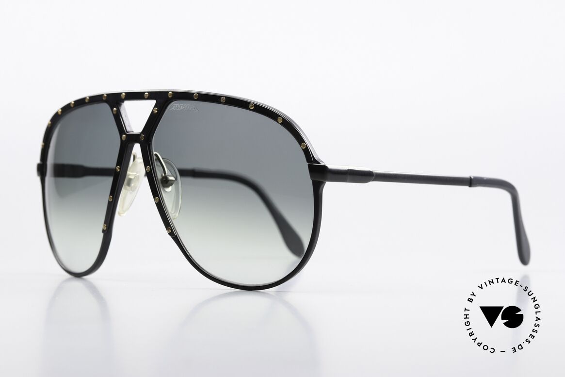 Alpina M1 1980er Sammlersonnenbrille, Stevie Wonder machte dieses Modell weltberühmt, Passend für Herren und Damen