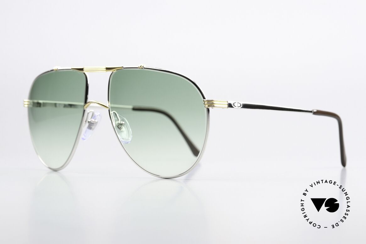 Christian Dior 2248 XL 80er Aviator Sonnenbrille, klassische Pilotenform in XL Gr. 60-17 (145mm breit), Passend für Herren