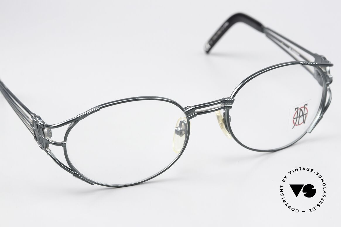 Jean Paul Gaultier 58-5106 Designerbrille Oval 1997, ungetragen; wie alle unsere Gaultier vintage Brillen, Passend für Herren und Damen