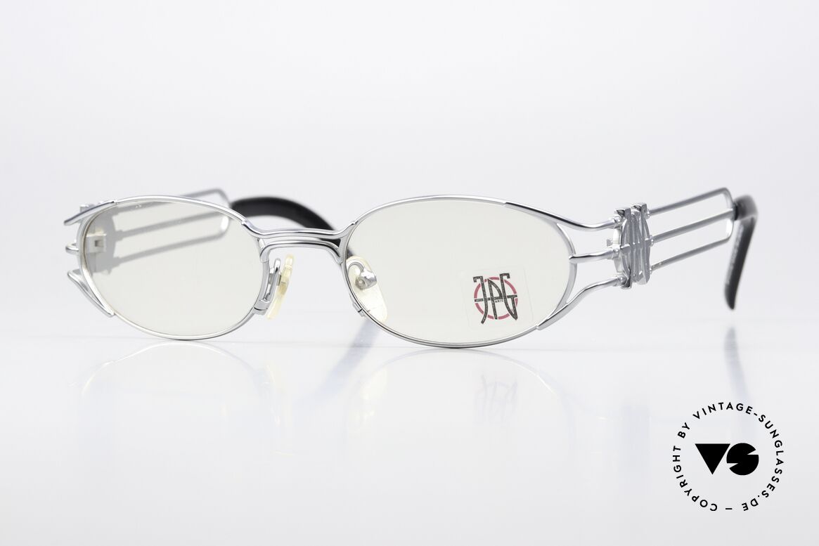 Jean Paul Gaultier 58-5102 Steampunk Style 90er Brille, edle Jean Paul GAULTIER 1990er Designer-Fassung, Passend für Herren und Damen