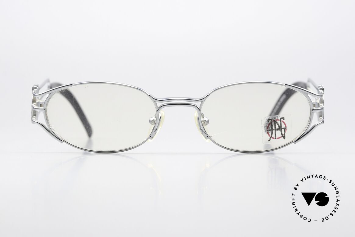 Jean Paul Gaultier 58-5102 Steampunk Style 90er Brille, hochwertiges Gestell mit vielen Details; typisch JPG, Passend für Herren und Damen