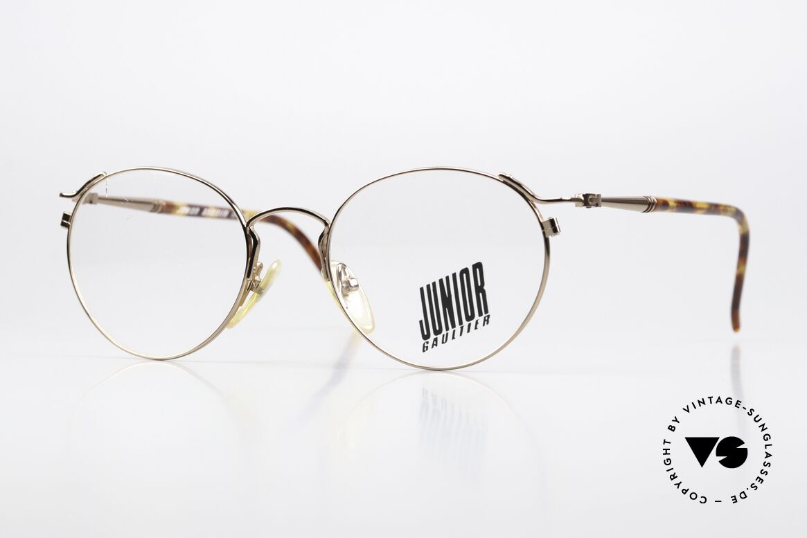 Jean Paul Gaultier 57-2271 Junior Gaultier Vintage Brille, alte vintage 1990er Jean Paul Gaultier Kult-Brille, Passend für Herren und Damen