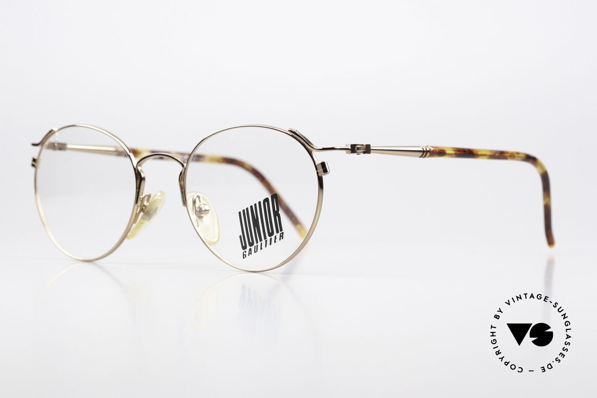 Jean Paul Gaultier 57-2271 Junior Gaultier Vintage Brille, kupfer-bronze Luxus-Fassung in Größe 53-18, 140, Passend für Herren und Damen