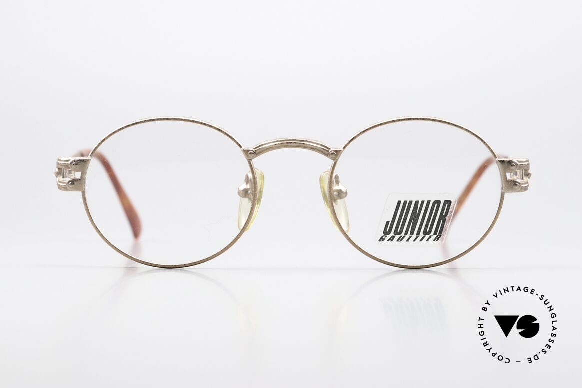 Jean Paul Gaultier 57-3176 90er Brille In Rusty Gold, herausragende Fertigungsqualität (made in JAPAN), Passend für Herren und Damen