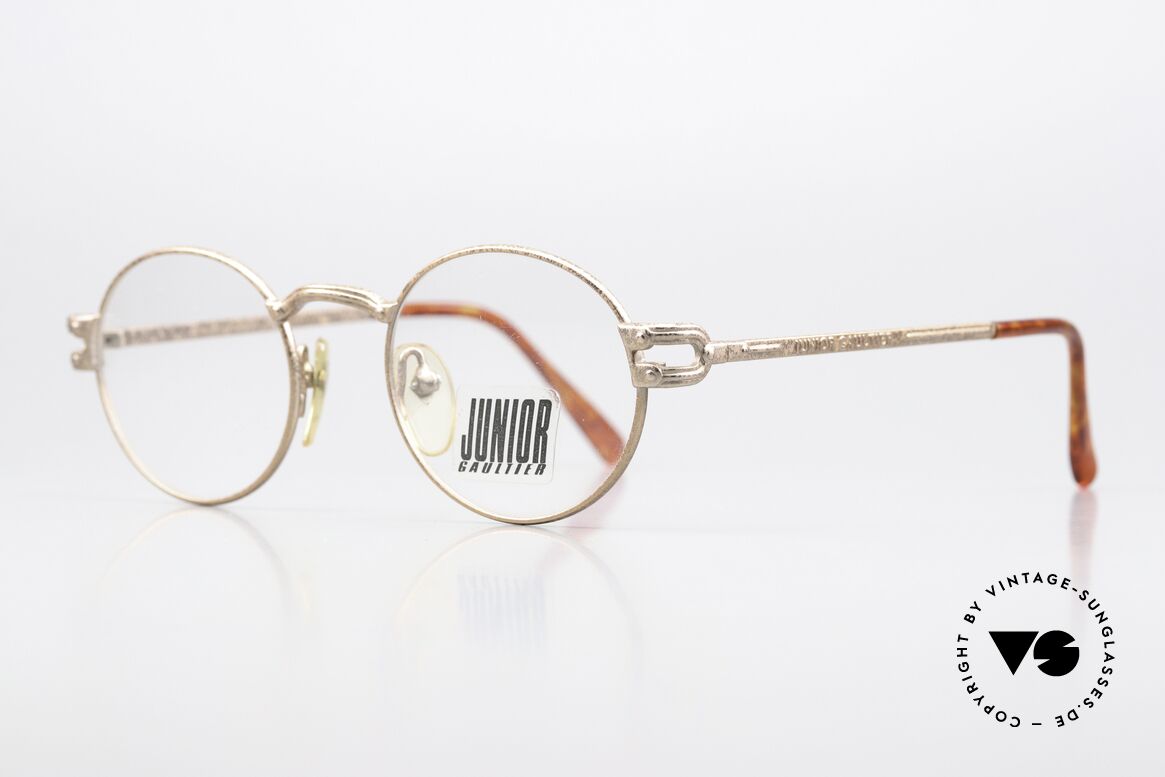 Jean Paul Gaultier 57-3176 90er Brille In Rusty Gold, unisex Titanium-Fassung in einzigartiger Kolorierung, Passend für Herren und Damen