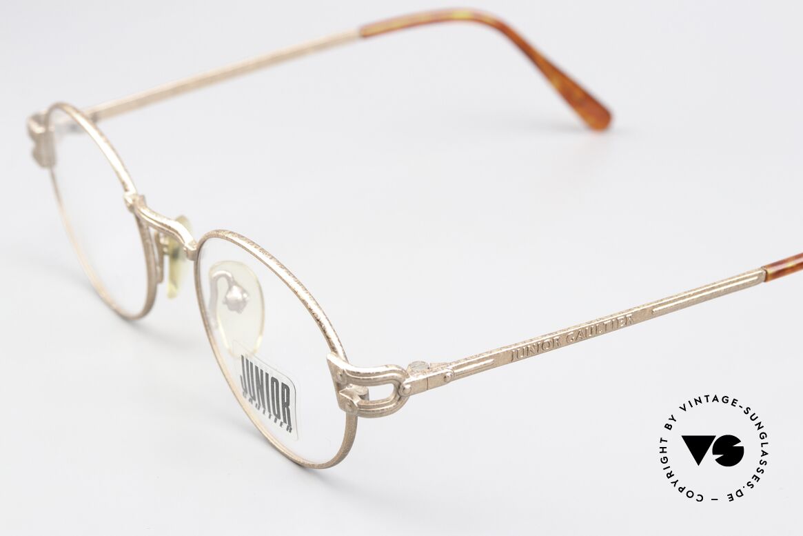 Jean Paul Gaultier 57-3176 90er Brille In Rusty Gold, JP Gaultier bezeichnet die Legierung als "rusty gold", Passend für Herren und Damen
