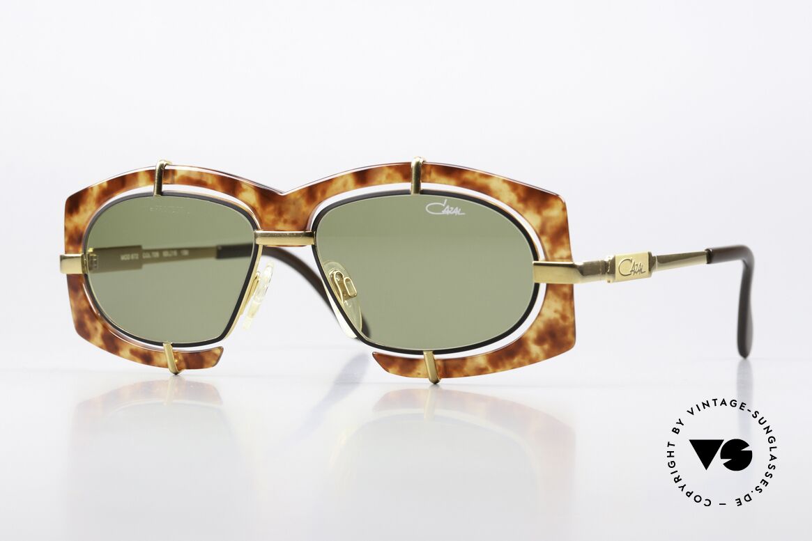 Cazal 872 Verrückte 90er Sonnenbrille, verrückte Cazal Designersonnenbrille der frühen 90er, Passend für Herren und Damen
