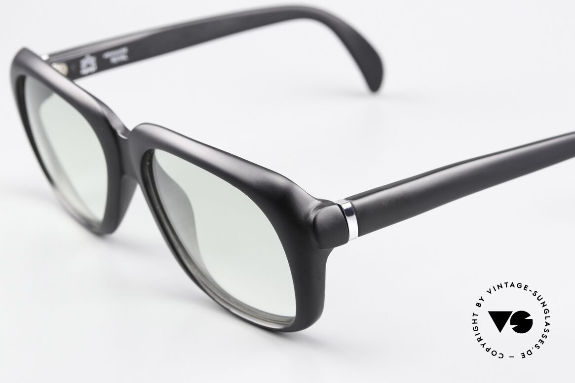 Viennaline Royal 1611 Old School Optyl Brille 70er, mit nur sehr leicht getönten Gläsern; auch abends tragbar, Passend für Herren