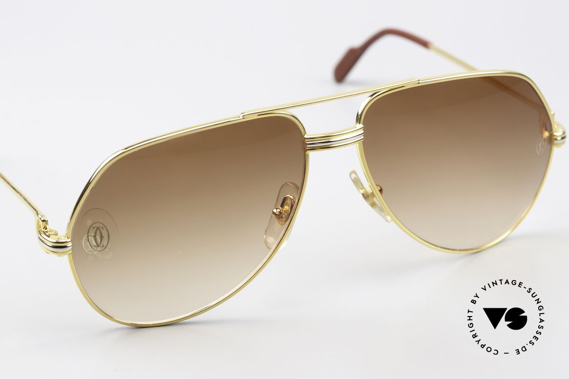 Cartier Vendome LC - M Originalglas Mit Cartier Logo, ultra rarer Original-Zustand; seit ca. 40 Jahren lagernd, Passend für Herren