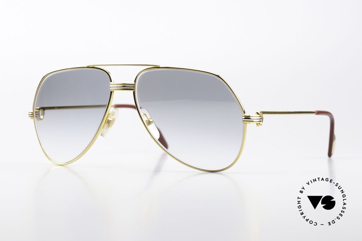 Cartier Vendome LC - M High-End Mineral Ratti Gläser, Cartier Vendome Sonnnenbrille in veredelter Version, Passend für Herren