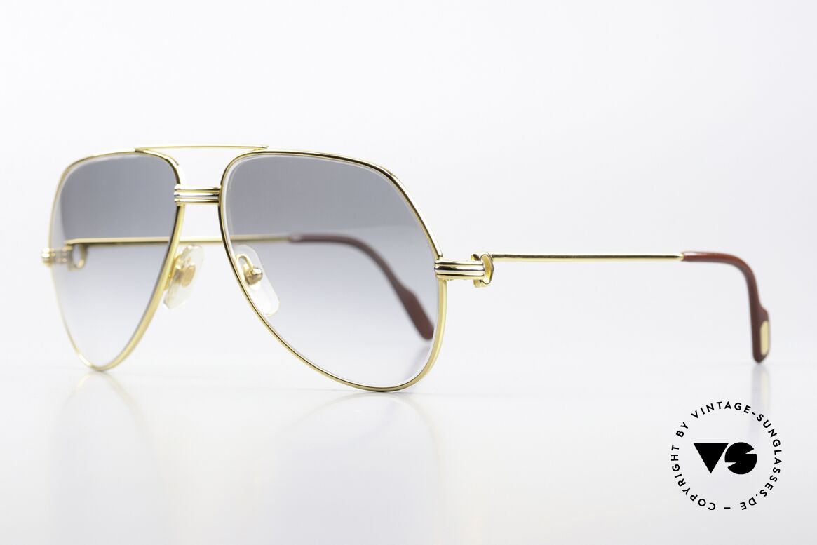 Cartier Vendome LC - M High-End Mineral Ratti Gläser, mit "Louis Cartier Dekor" in MEDIUM Gr. 59-14, 140, Passend für Herren