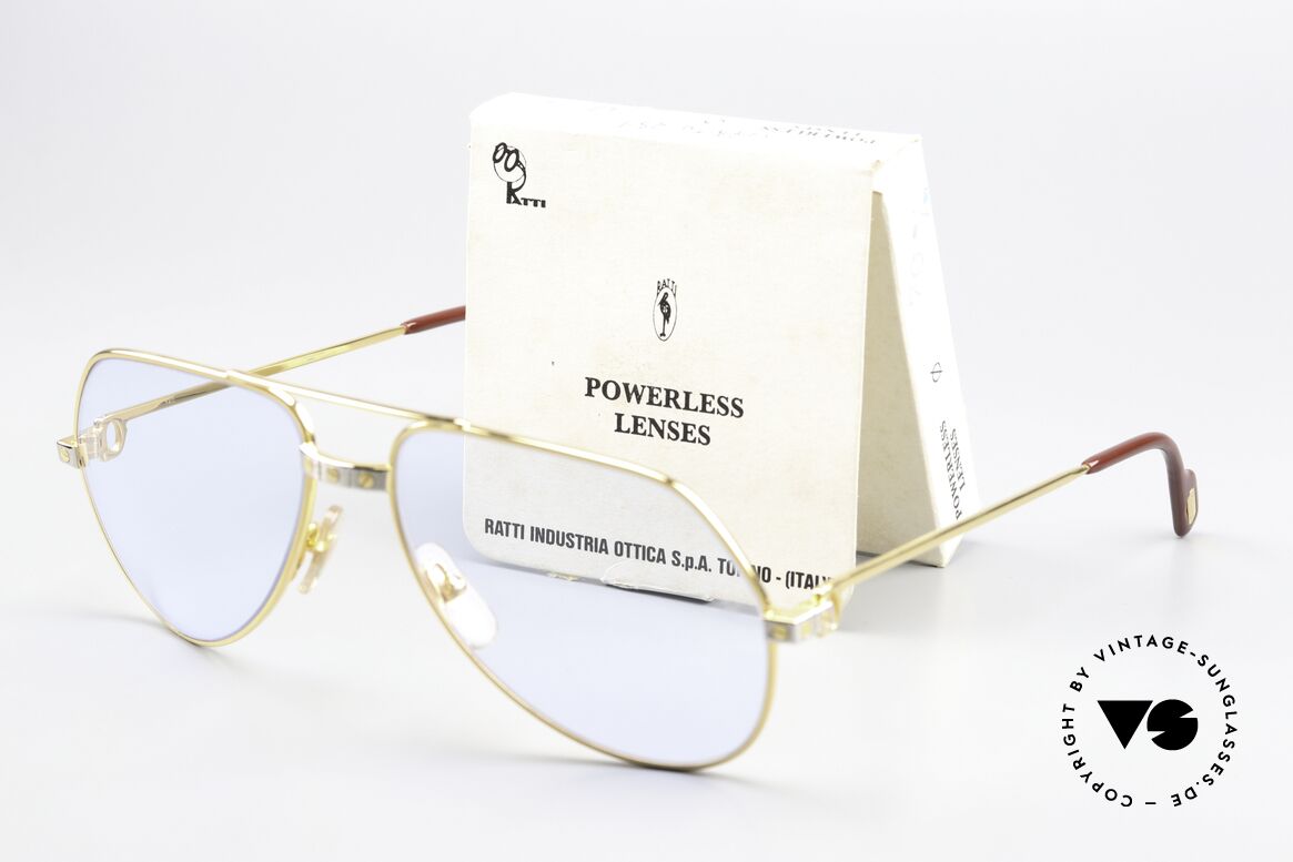 Cartier Vendome Santos - M Kobalt Mineral Ratti Gläser, ungetragenes 80er Original mit OVP; ein Sammlerstück, Passend für Herren