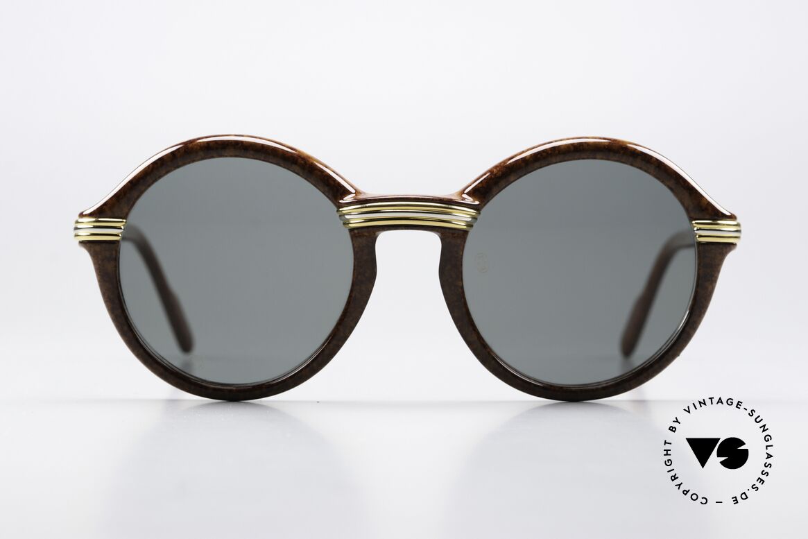 Cartier Cabriolet - S Luxus Sonnenbrille Von 1991, Luxus-Sonnenbrille aus der Cartier "Composite-Serie", Passend für Herren und Damen