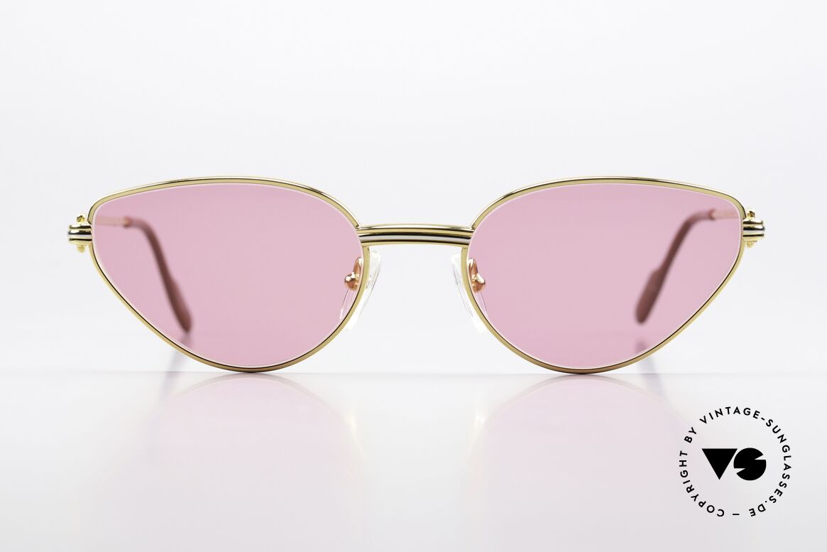 Cartier Rivoli - M Feminine Luxusbrille Pink, altes Cartier Original im legendären Cat's-Eye-Design, Passend für Damen