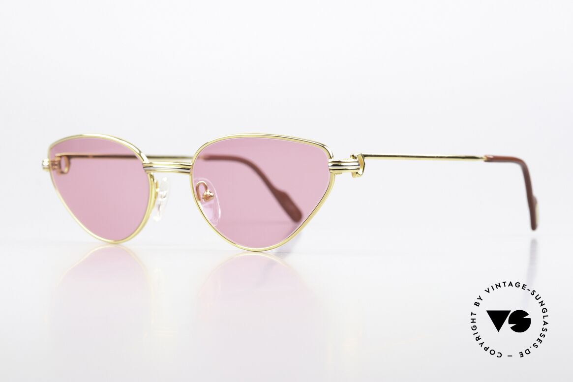 Cartier Rivoli - M Feminine Luxusbrille Pink, Top-Qualität & hoher Tragekomfort (made in France), Passend für Damen