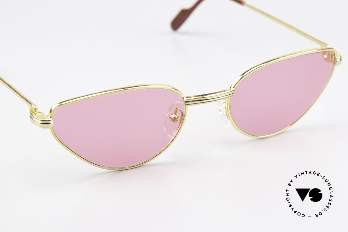 Cartier Rivoli - M Feminine Luxusbrille Pink, ungetragen mit neuen pinken Gläsern & Nasenstegen, Passend für Damen