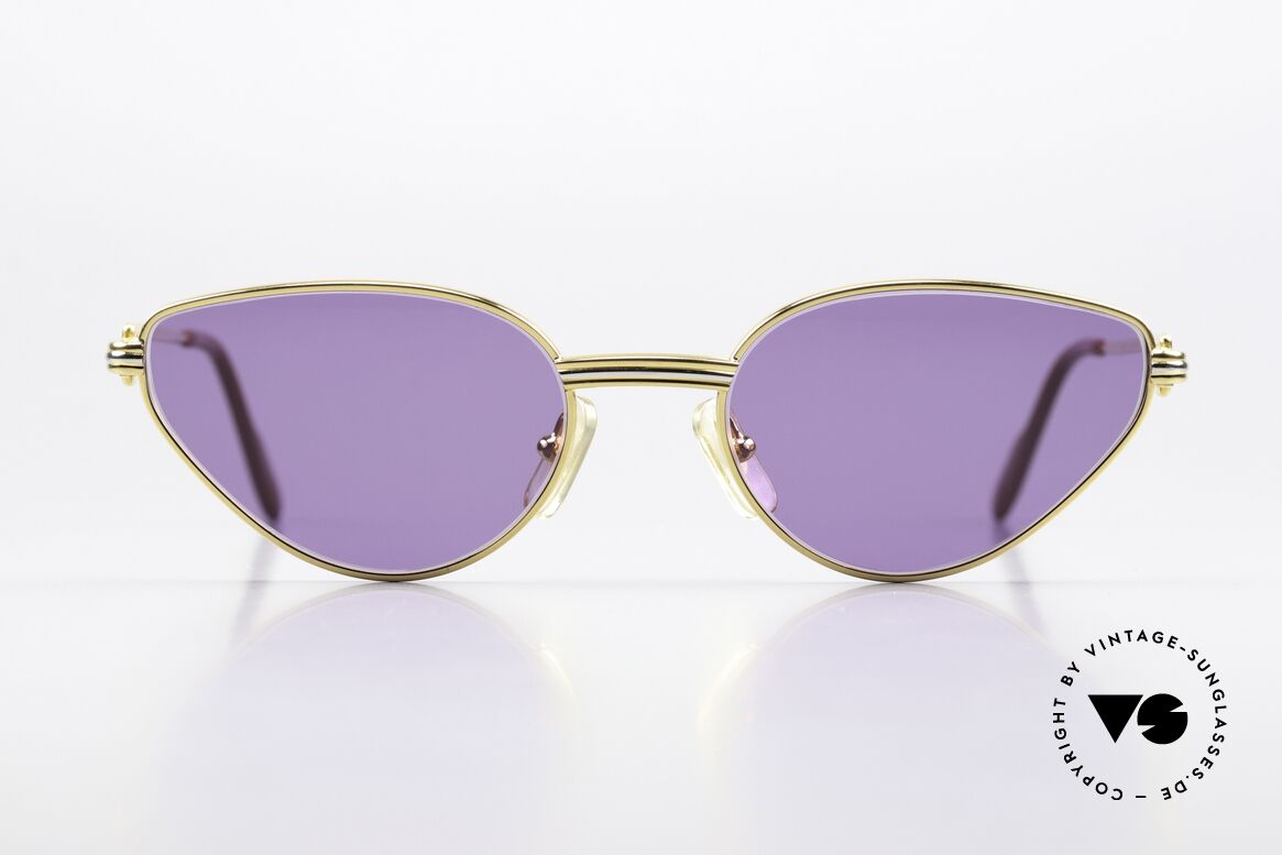 Cartier Rivoli - S Feminine Luxusbrille Lila, edle Luxus-Designerbrille aus den 90ern, S Gr. 52°18, Passend für Damen