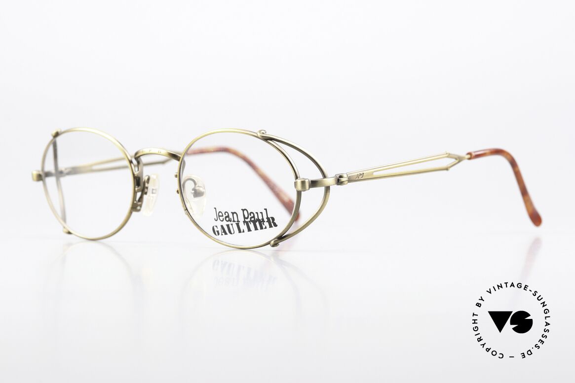 Jean Paul Gaultier 55-3175 Tupac 2Pac Vintage Brille, wie z.B. auf dem Album-Cover "Loyal to the Game", Passend für Herren