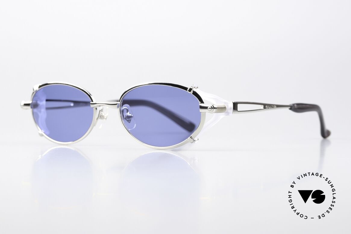 Jean Paul Gaultier 56-0035 Ovale 90er Titan Sonnenbrille, ein Designer-Stück eben (in absoluter Spitzenqualität), Passend für Herren und Damen