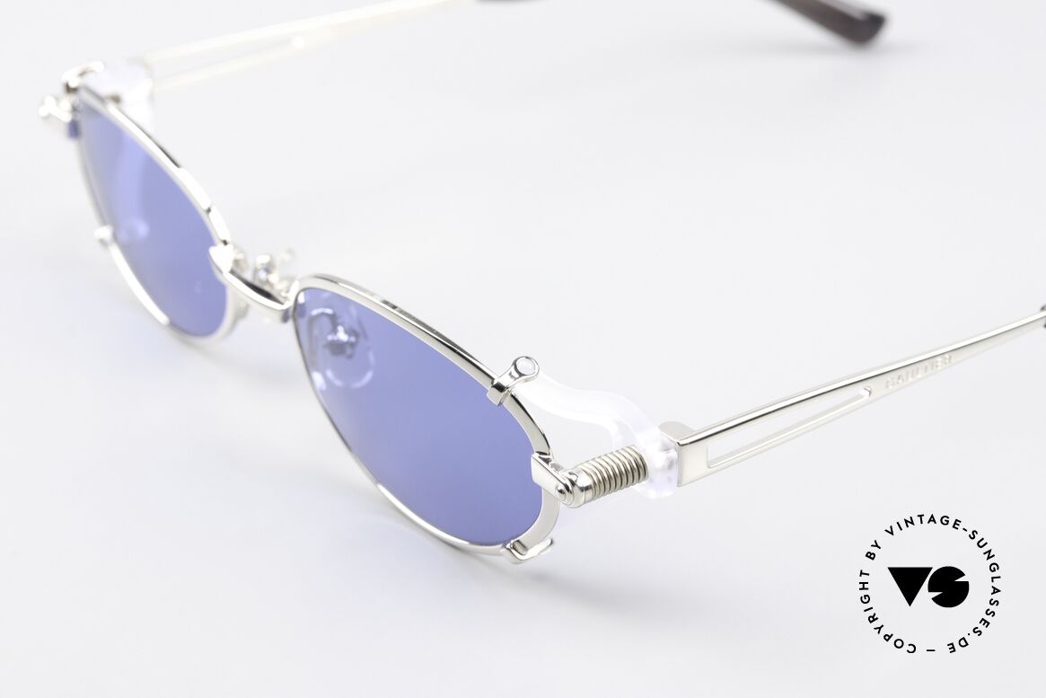 Jean Paul Gaultier 56-0035 Ovale 90er Titan Sonnenbrille, ungetragenes Unikat (wie all unsere vintage Gaultiers), Passend für Herren und Damen