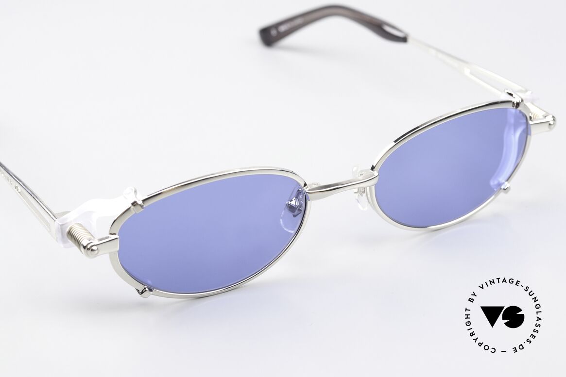 Jean Paul Gaultier 56-0035 Ovale 90er Titan Sonnenbrille, KEINE Retromode, sondern ein 30 Jahre altes Original!, Passend für Herren und Damen