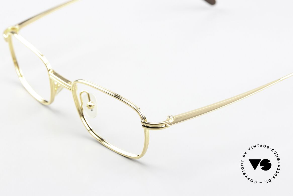 Jil Sander J90 Vergoldete Titanfassung 90er, SMALL Größe 46/18 = ist ideal für große Sehstärken, Passend für Herren und Damen