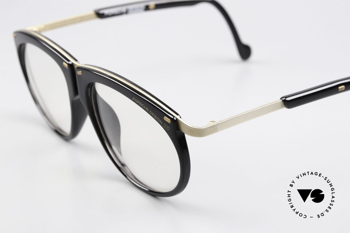 Porsche 5660 Einstellbare Vintage Brille, tolle Materialkombination & Verarbeitung; + Etui, Passend für Herren