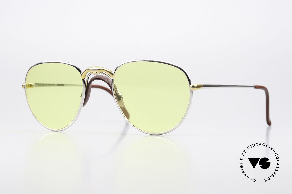 Porsche 5662 - S Sportlicher Sattelsteg 90er, 90er Jahre Panto Porsche Design Luxus-Sonnenbrille, Passend für Herren und Damen