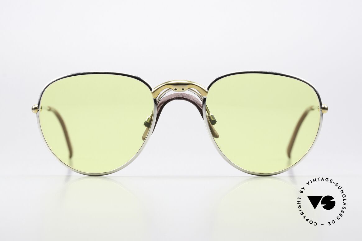 Porsche 5662 - S Sportlicher Sattelsteg 90er, silber/goldene Metallfassung mit einem Sattelsteg, Passend für Herren und Damen