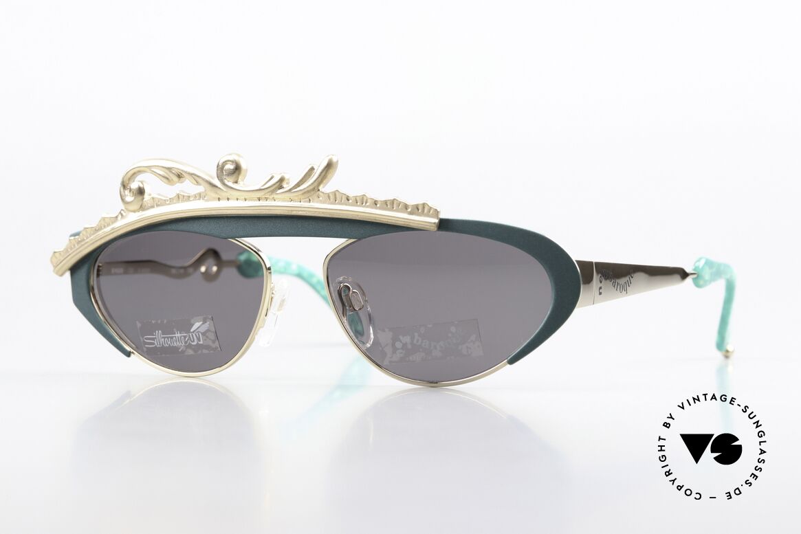 Silhouette M9608 Eyecatcher Damenbrille 80er, extravagante Silhouette Damensonnenbrille von 1983, Passend für Damen