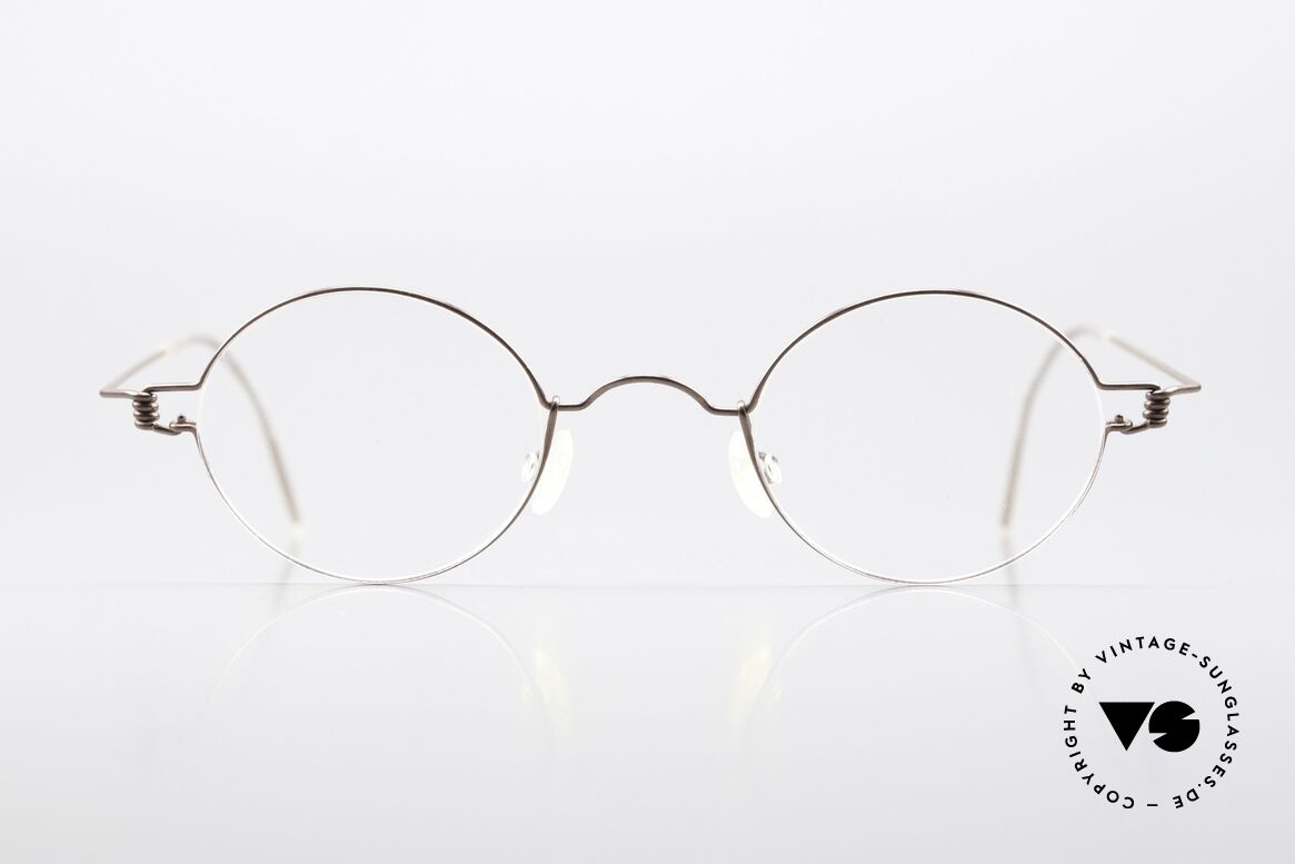 Lindberg Corona 40 Air Titan Rim Bronze Kupfer Fassung Small, LINDBERG Air Titanium Rim Brille in Größe 40-24, 145, Passend für Herren und Damen