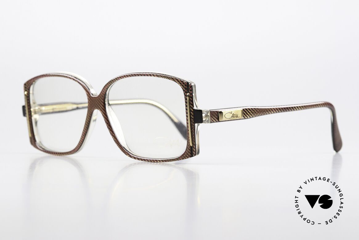 Cazal 326 Alte Hip Hop Brille 80er, UNISEX Rahmen mit interessantem Muster, Passend für Herren und Damen