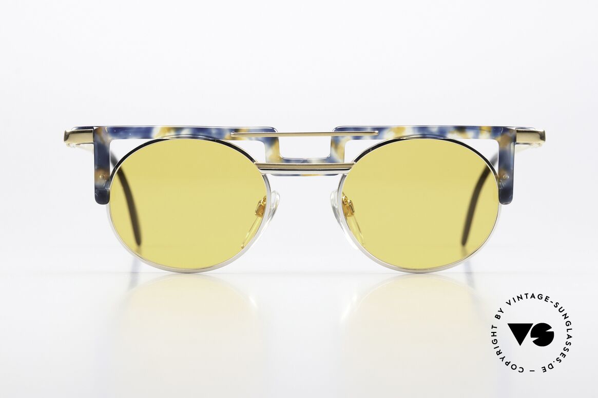 Cazal 745 Markante 90er Designerbrille, tolle Kombination von Formen, Farben & Materialien, Passend für Herren und Damen