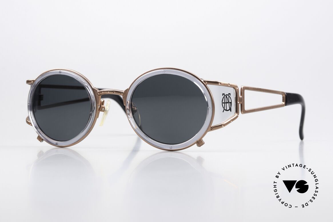 Jean Paul Gaultier 58-6201 Designer Steampunk Brille, 1990er vintage Sonnenbrille von Jean Paul Gaultier, Passend für Herren und Damen