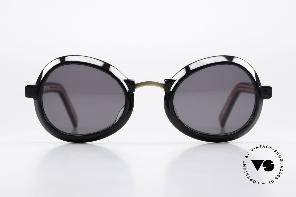 Jean Paul Gaultier 58-1274 Damen & Herren Sonnenbrille, einzigartige Kombination der Materialien im Design, Passend für Herren und Damen