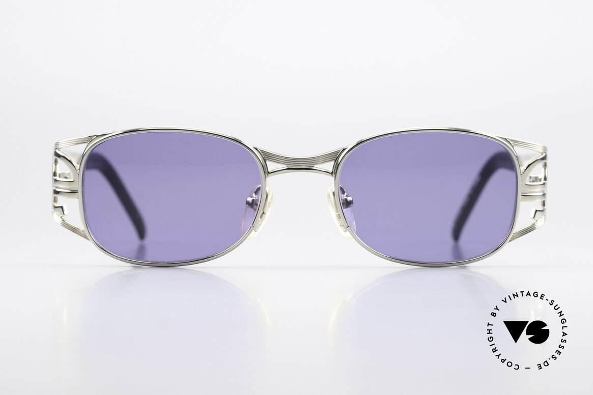 Jean Paul Gaultier 58-5101 Steampunk 90er Sonnenbrille, hochwertiges Gestell mit vielen Details; typisch JPG, Passend für Herren und Damen