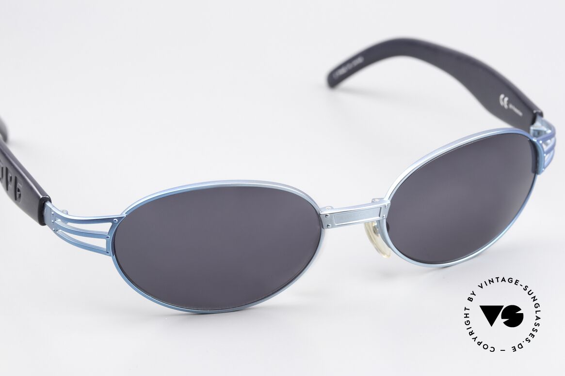 Jean Paul Gaultier 58-7203 Türkis Metallic Brille 1999, unbenutztes Original in absoluter Spitzen-Qualität, Passend für Herren und Damen