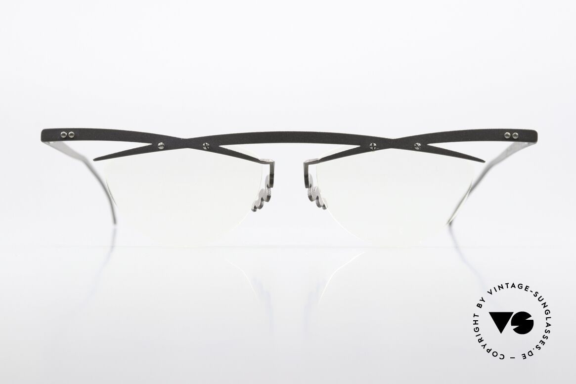 Theo Belgium Tita III 9 Crazy Vintage Brille XL 90er, Theo Belgium: die eigenwilligste Brillenmarke, weltweit, Passend für Herren und Damen
